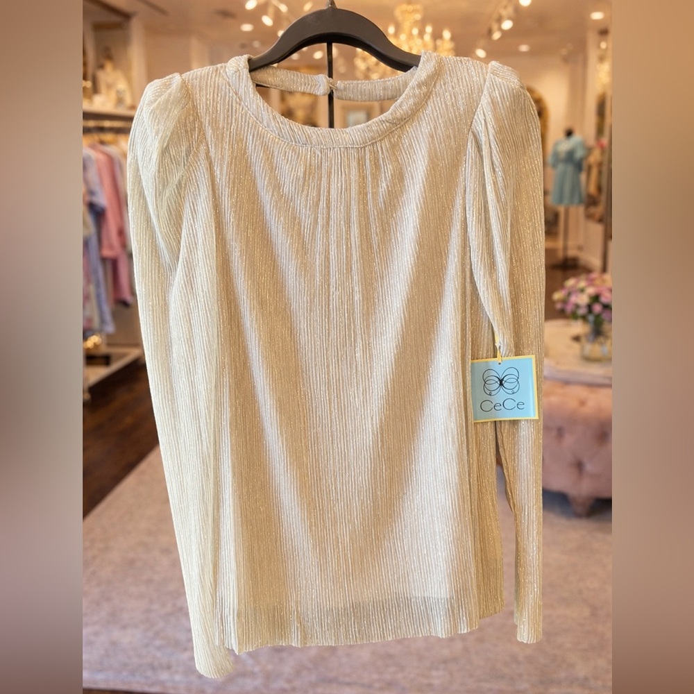 CeCe Women's Elegant Cream Blouse